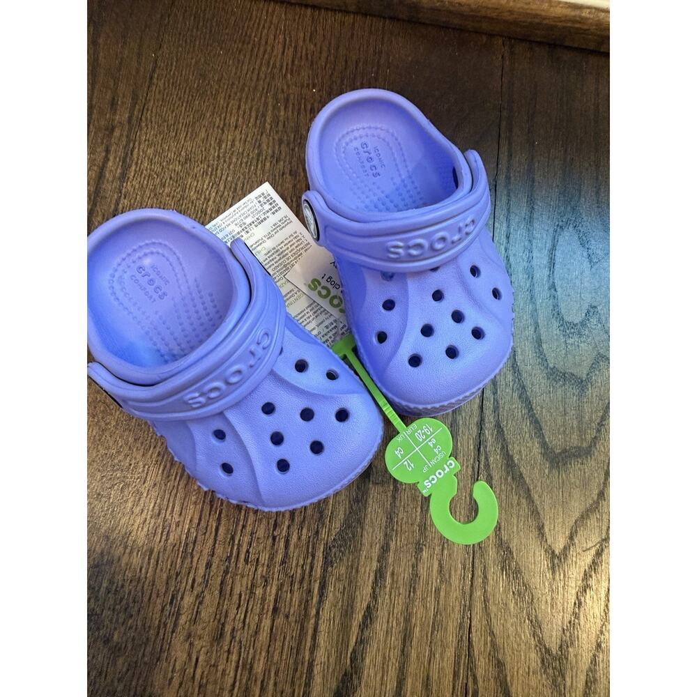 Crocs Classic Slip On Violet Purple Croc Little Girls Sz C4 NWT